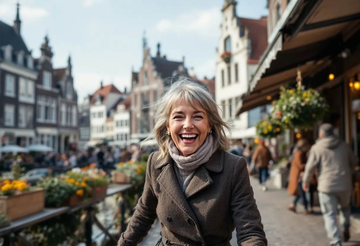 Vrouw met een stralende, stevige huid