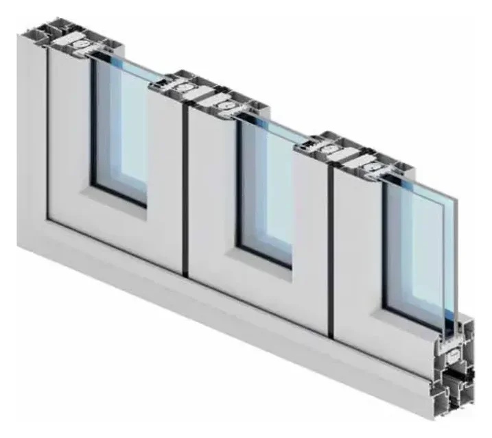 Technische profieldoorsnede van Aliplast Panorama