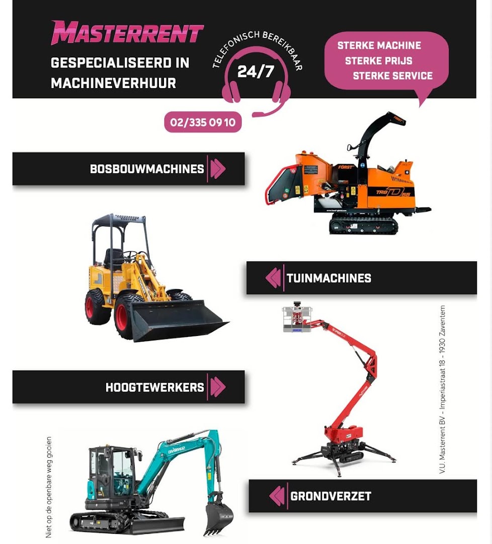 Foto van Masterrent.be in Zaventem — Verhuurbedrijf van bouwmachines (foto 3)