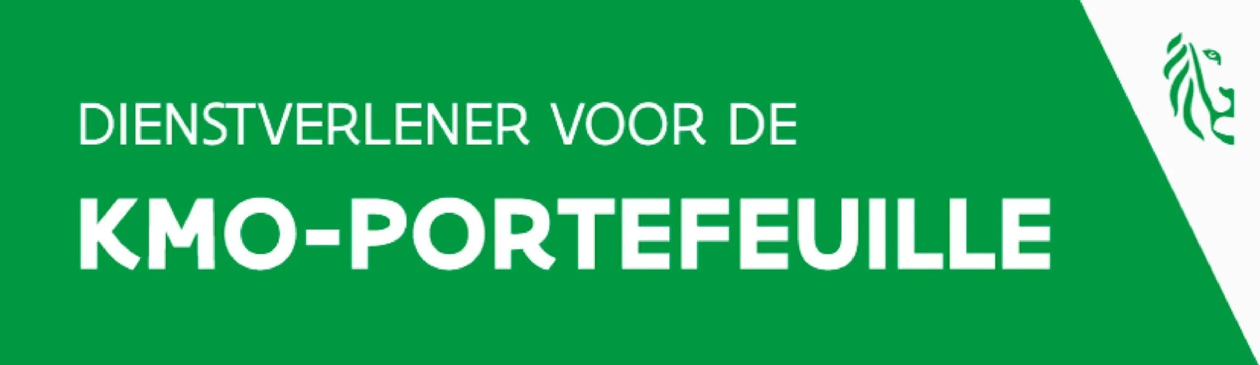 KMO-Portefeuille partnerbadge logo dat het Vlaamse subsidieprogramma voor kmo’s en steun aangeeft | Varamedia