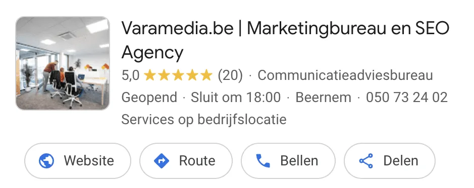 Varamedia in Google Maps