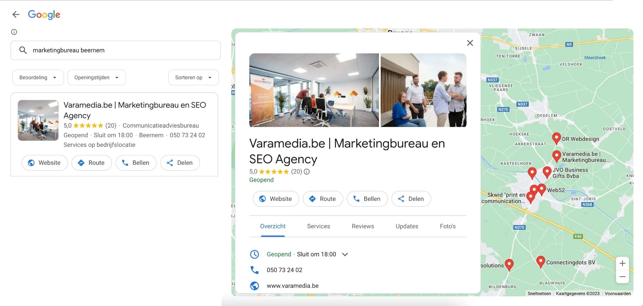 Varamedia in Google Maps uitgebreid