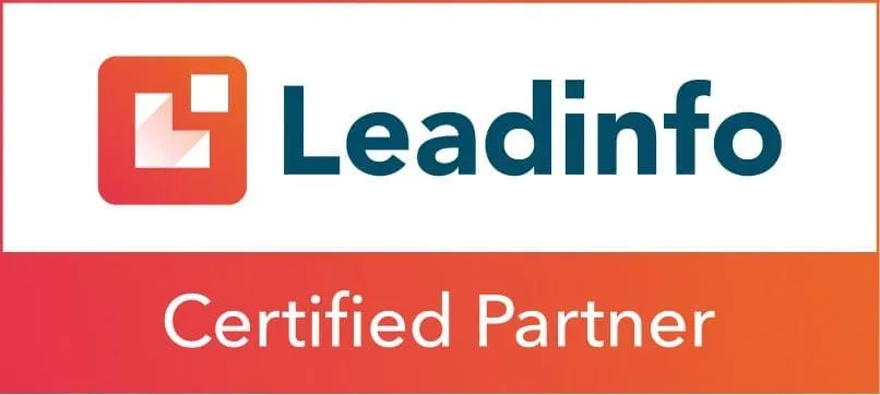 Leadinfo Certified Partner badge met logo en tekst