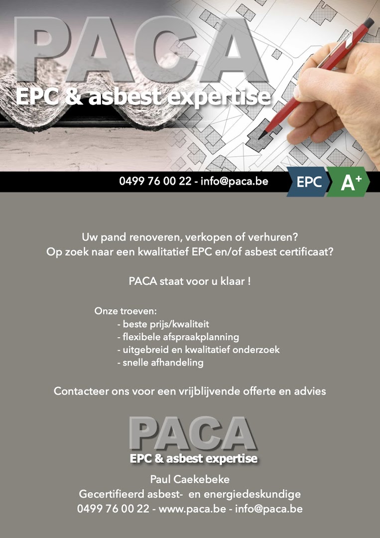 Foto van PACA EPC & asbest expertise — Asbestonderzoek (foto 1)