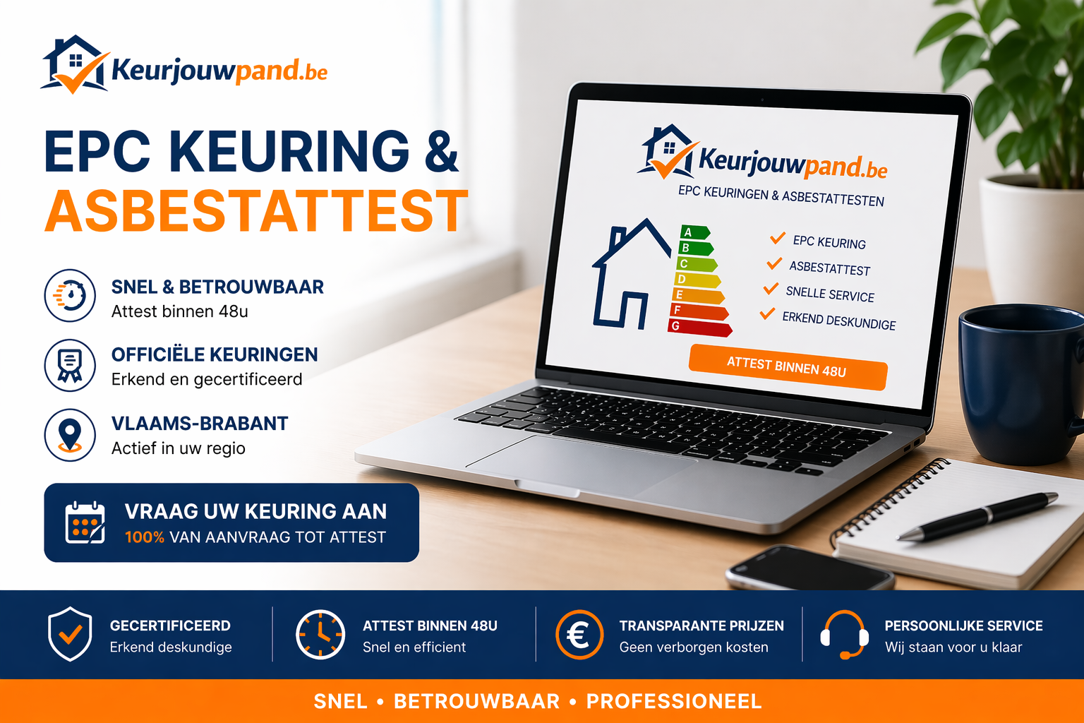 Foto van EPC Keuring & Asbestattest - Keurjouwpand.be in Grimbergen — Energieadviesbureau