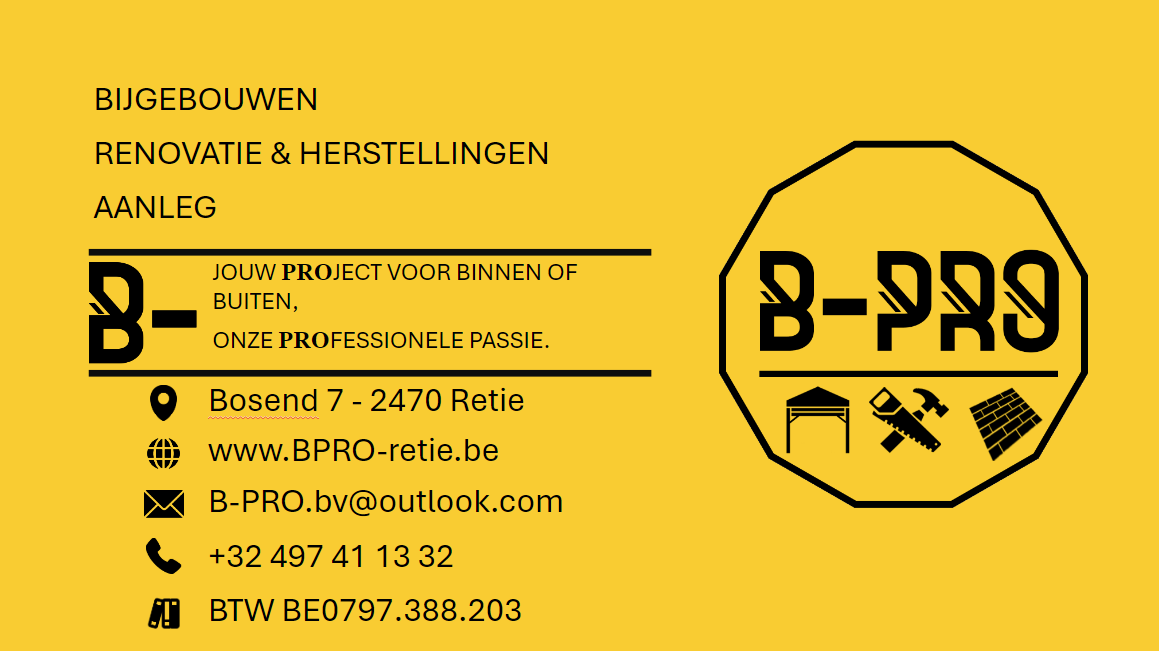 Foto van B-PRO bv in Retie, Bouwbedrijf (foto 3)