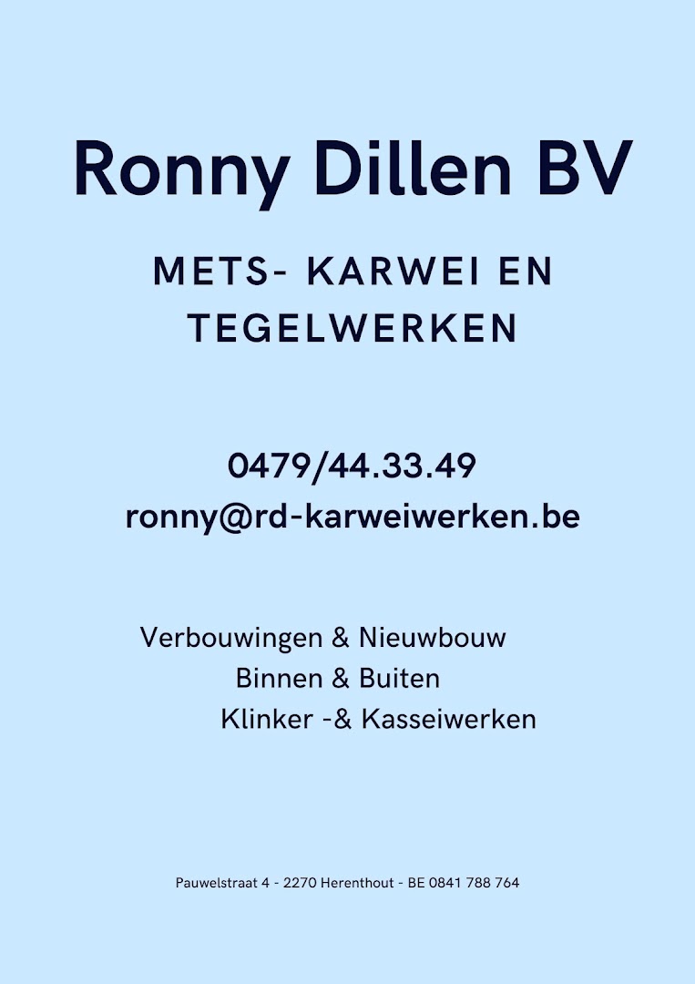 Foto van Ronny Dillen Karweiwerken in Herenthout, Aannemer Foto van Ronny Dillen Karweiwerken in Herenthout, Aannemer