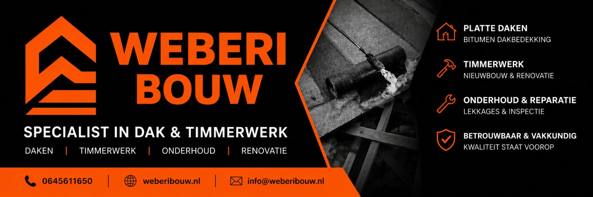 Foto van Weberi Bouw, Dakdekker Foto van Weberi Bouw, Dakdekker
