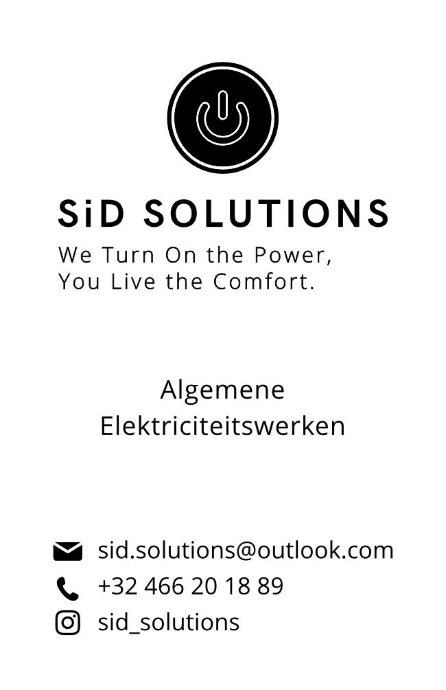 Foto van SiD SOLUTIONS in Sint-Niklaas, Elektricien (foto 2)