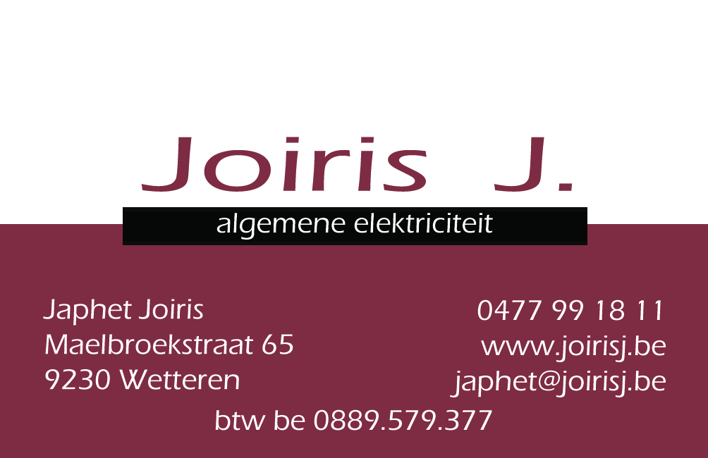 Foto van Joiris J. in Wetteren, Elektricien