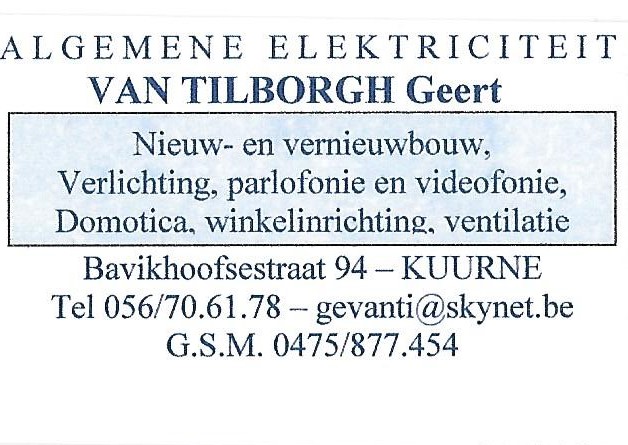 Foto van Van Tilborgh in Kuurne, Elektricien