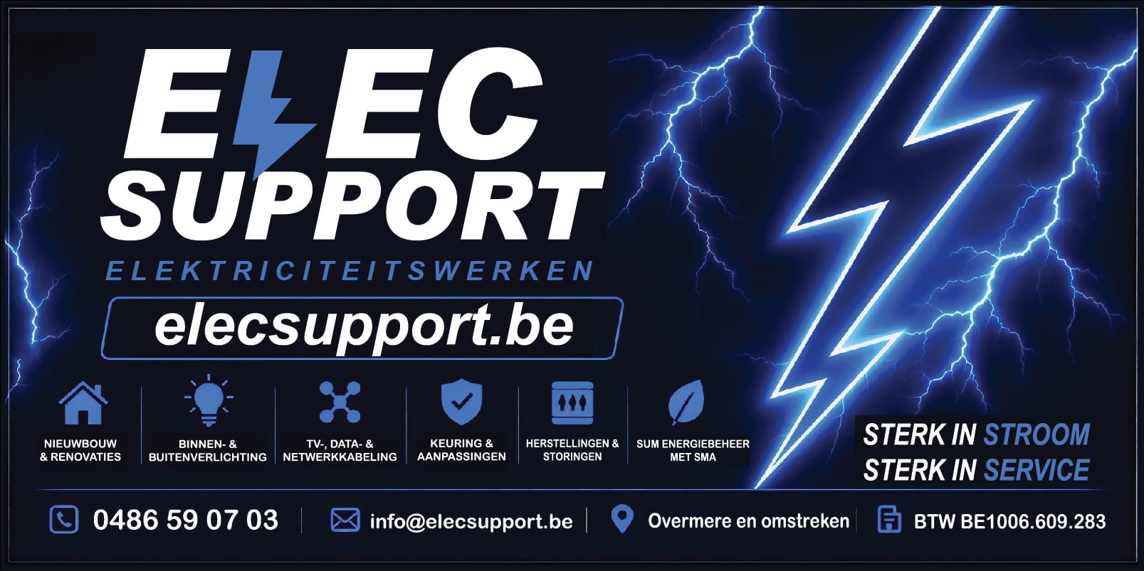 Foto van H&C elec support in Berlare, Elektricien (foto 1)