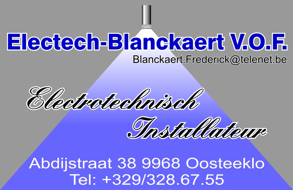 Foto van Electech - Blanckaert Vof in Assenede, Elektricien