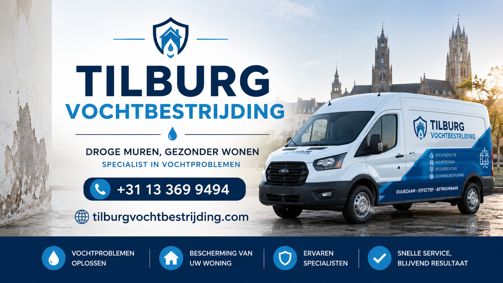 Foto van Tilburg Vochtbestrijding in Tilburg — Vochtweringsbedrijf