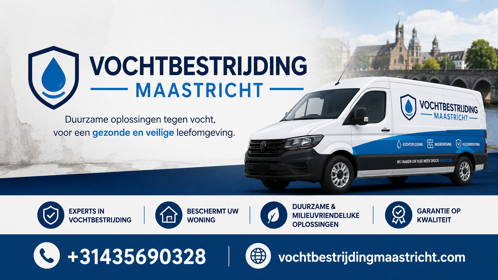 Foto van Vochtbestrijding Maastricht in Maastricht — Vochtweringsbedrijf Foto van Vochtbestrijding Maastricht in Maastricht — Vochtweringsbedrijf