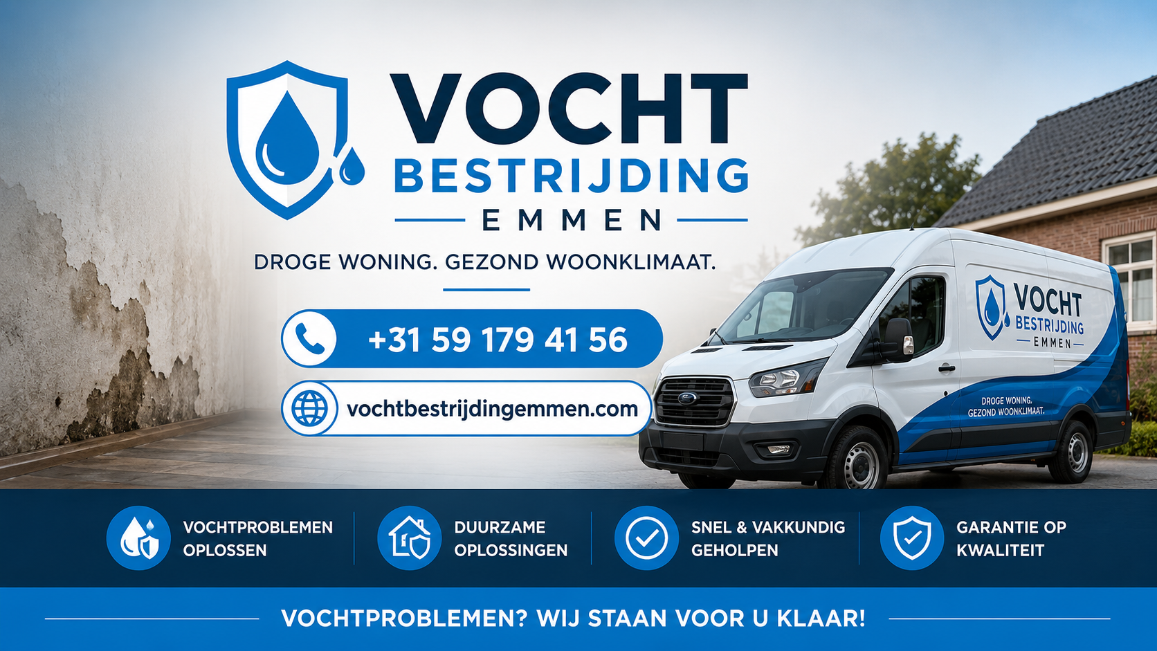 Foto van Vochtbestrijding Emmen in Emmen — Vochtweringsbedrijf (foto 2)