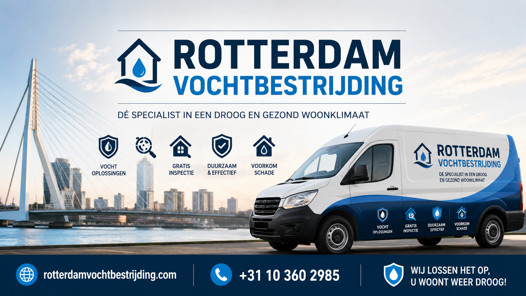 Foto van Rotterdam Vochtbestrijding in Rotterdam — Vochtweringsbedrijf (foto 1)