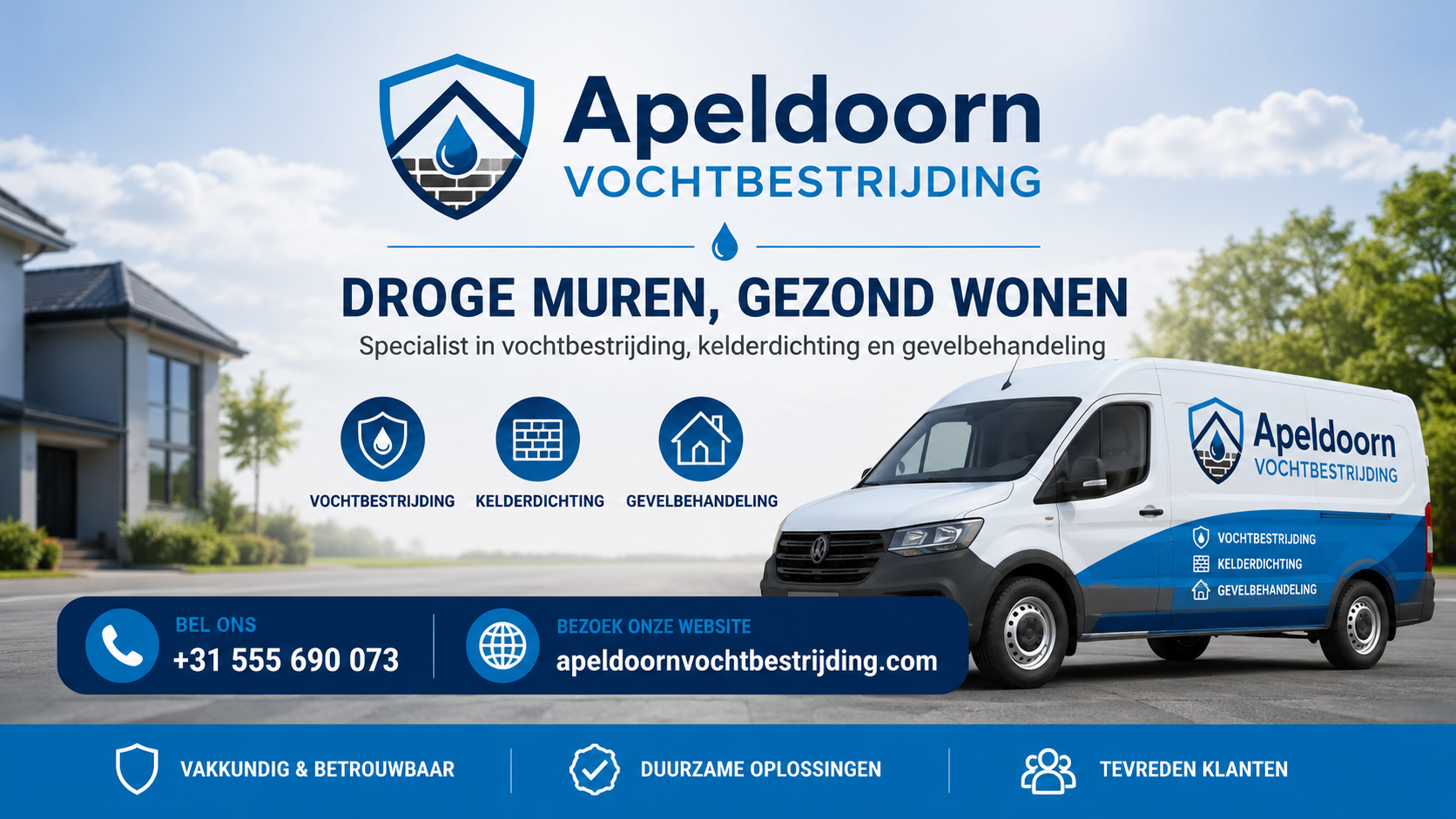 Foto van Apeldoorn Vochtbestrijding in Apeldoorn — Vochtweringsbedrijf Foto van Apeldoorn Vochtbestrijding in Apeldoorn — Vochtweringsbedrijf