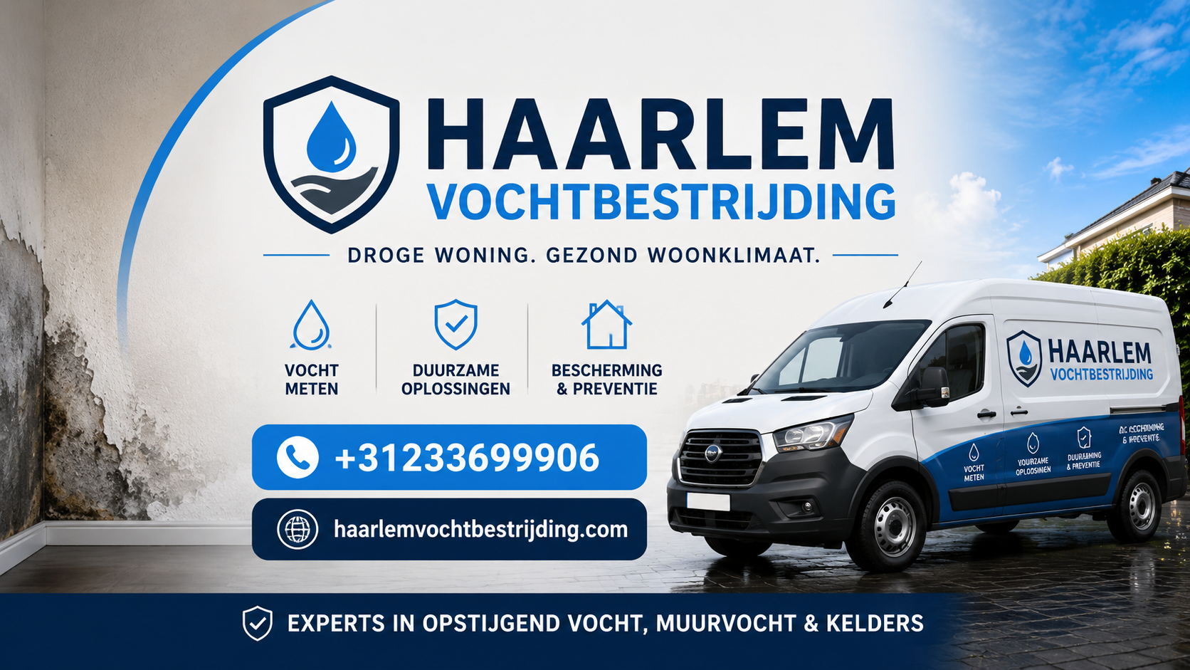 Foto van Haarlem Vochtbestrijding in Haarlem — Vochtweringsbedrijf Foto van Haarlem Vochtbestrijding in Haarlem — Vochtweringsbedrijf