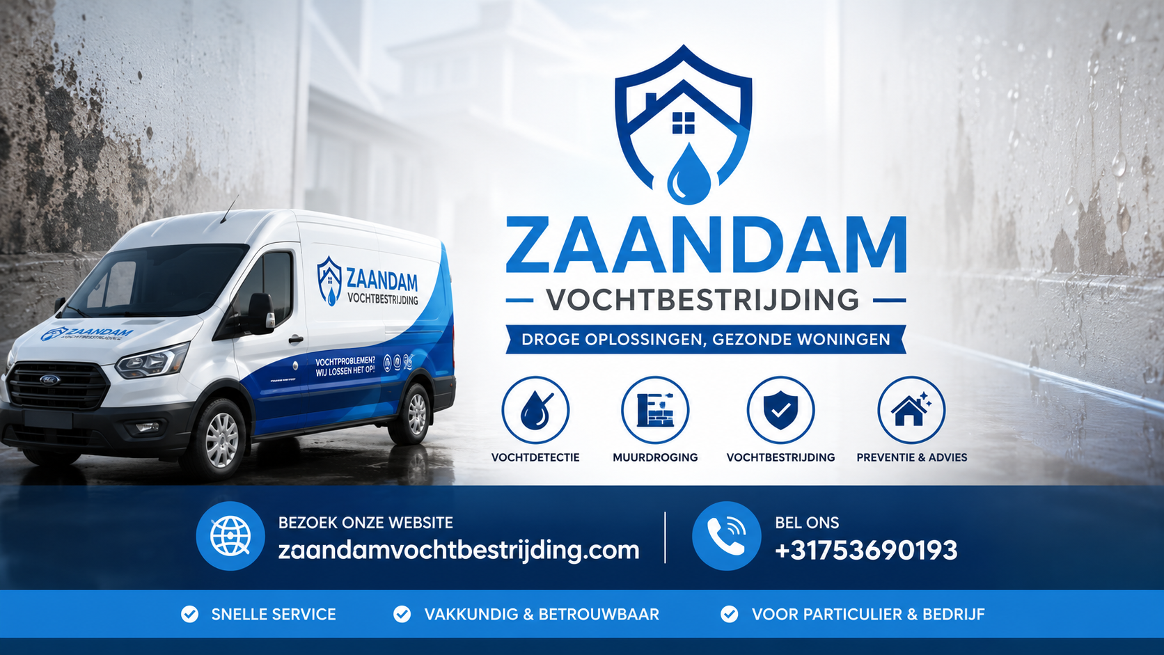 Foto van Zaandam Vochtbestrijding in Zaandam — Vochtweringsbedrijf (foto 1)