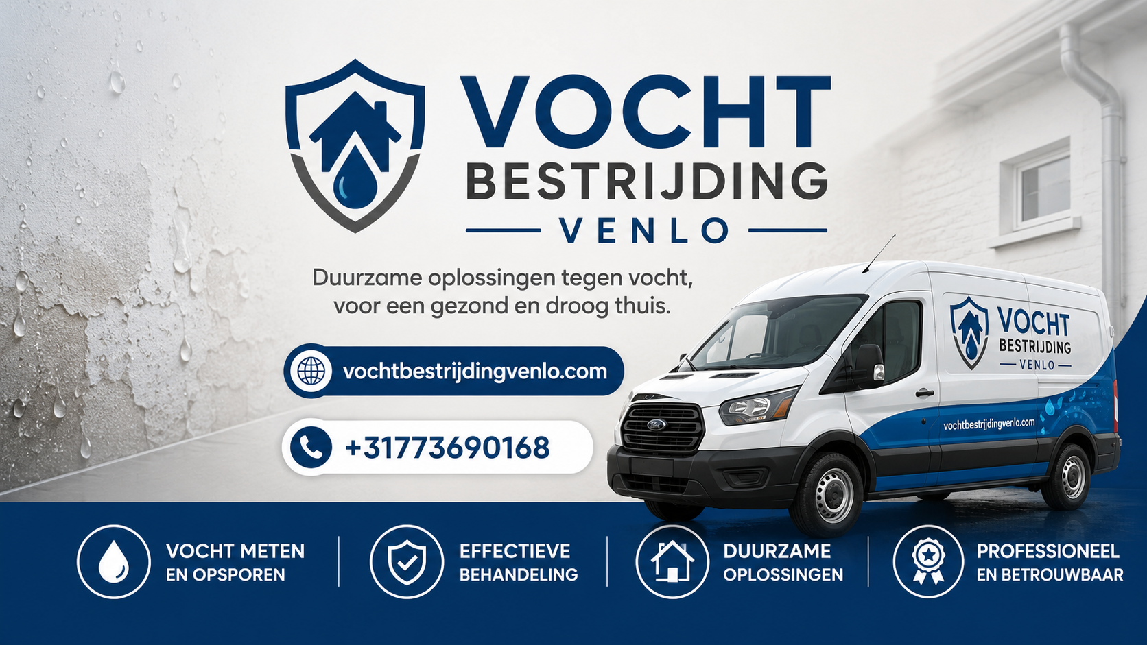 Foto van Vochtbestrijding Venlo in Venlo — Vochtweringsbedrijf Foto van Vochtbestrijding Venlo in Venlo — Vochtweringsbedrijf