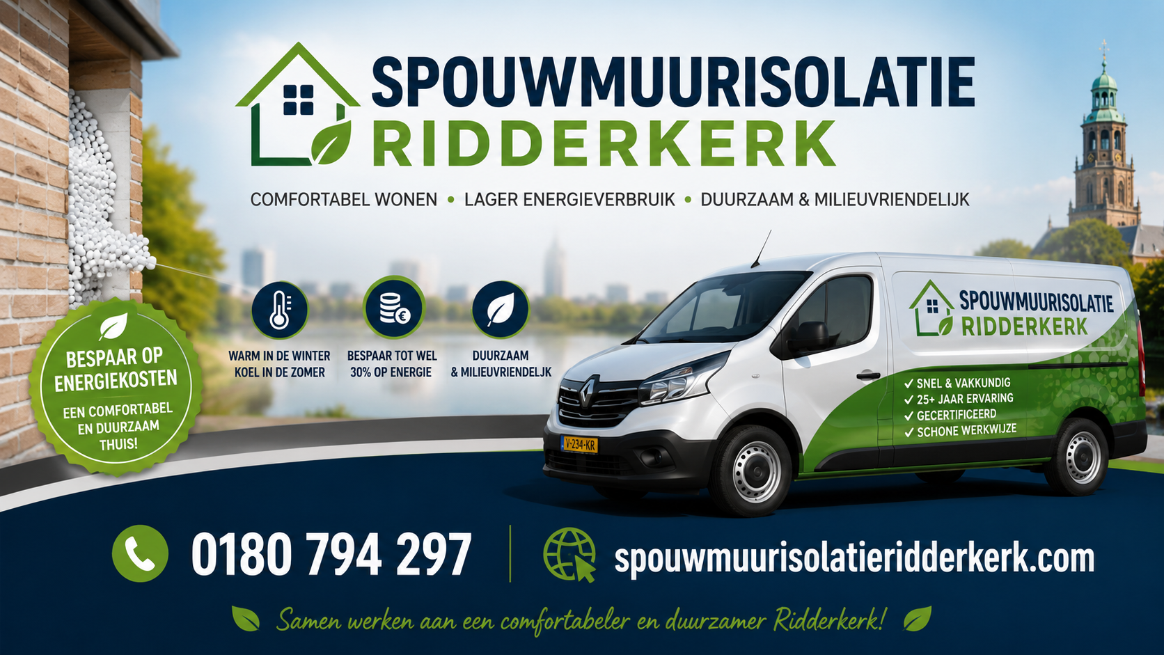 Foto van Spouwmuurisolatie Ridderkerk in Ridderkerk — Aannemer voor isolatie (foto 2)