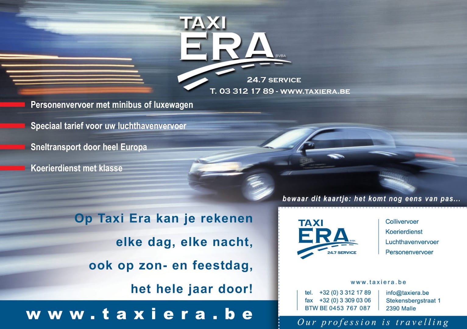 Foto van Taxi E R A Bv Westmalle in Malle — Taxibedrijf (foto 3)