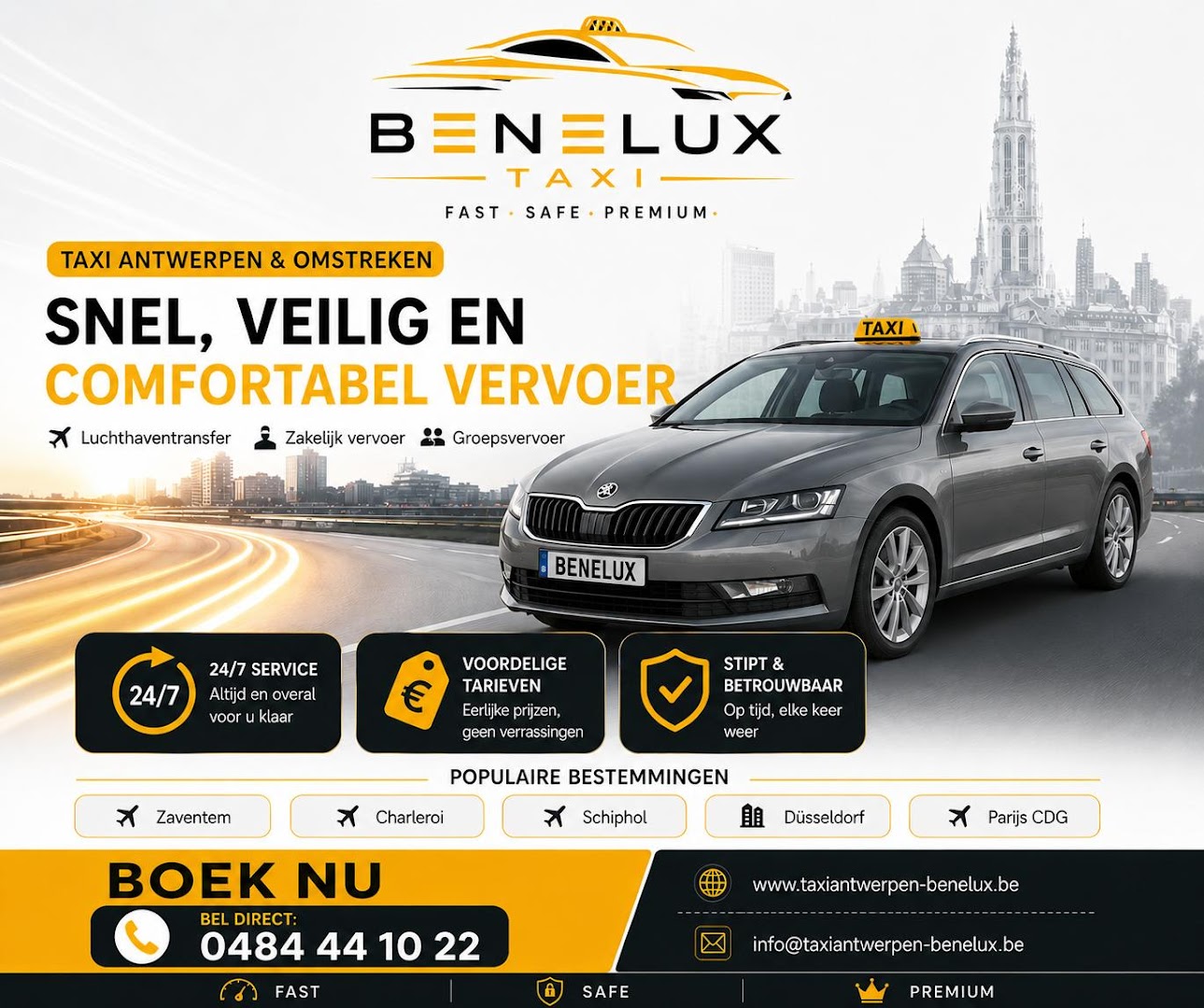 Foto van taxi antwerpen benelux — Taxibedrijf (foto 1)