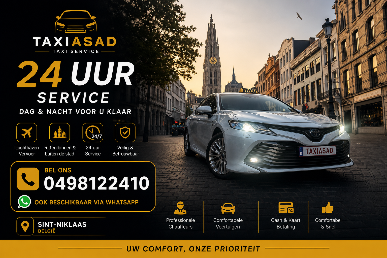 Foto van TAXI ASAD in Sint-Niklaas — Taxibedrijf (foto 3)