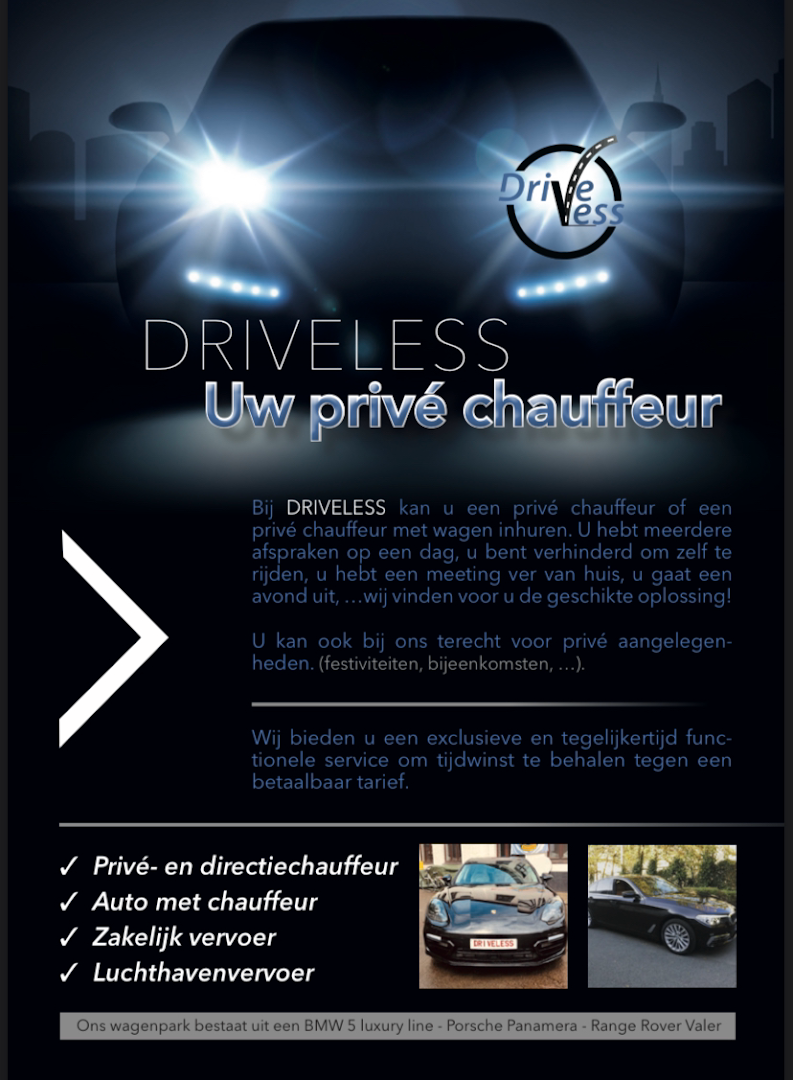 Foto van Driveless BV in Antwerpen — Taxibedrijf