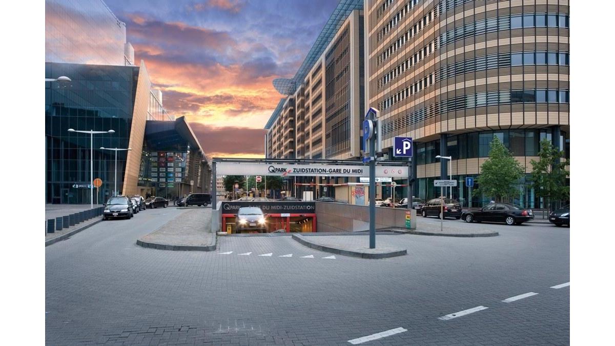 Foto van Q-Park Brussel Zuidstation in Brussel — Parkeergarage