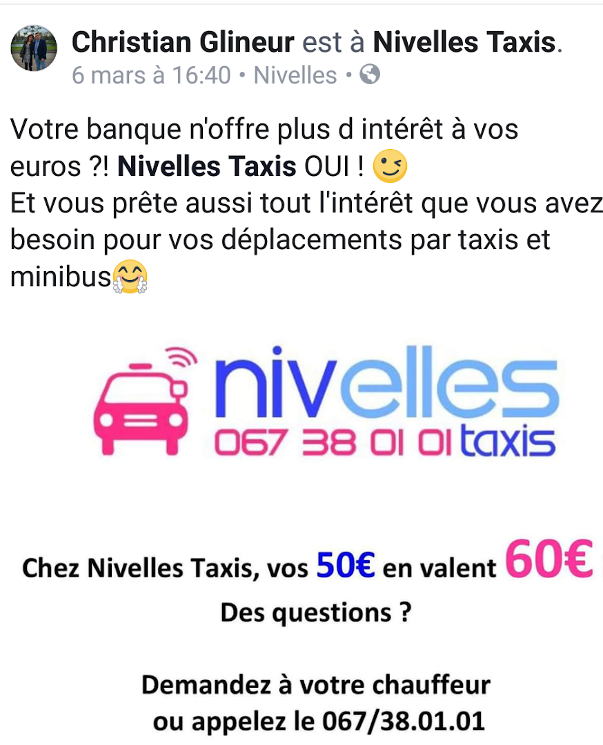 Foto van Taxis Nivellois in Nivelles — Taxibedrijf (foto 2)