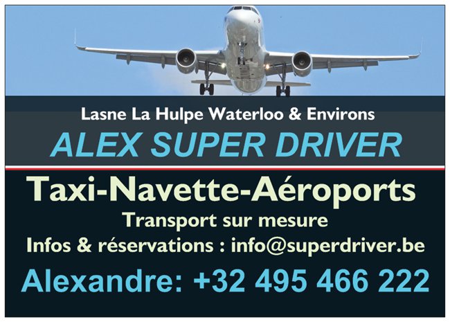 Foto van Alex Super Driver : Navette vers aéroports, gares, etc… Région Lasne — Pendeldienst naar luchthaven (foto 3)